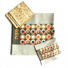 A Matzah cover & Afikoman set-Retro