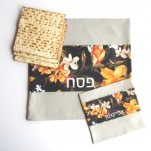 Matzah cover & Afikomen set-Peach