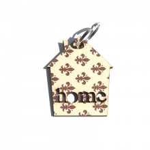 Brown club symbol keychain-Home