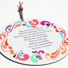 Home blessing wall hanging-colorful