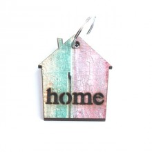 Retro fence key chain-Home