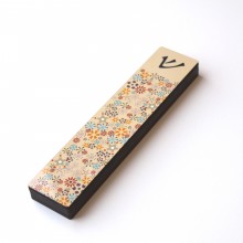 XL Mezuzah case-Flowers-Peach