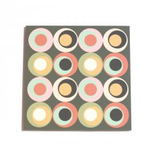 Trivet for hot plates retro dark green