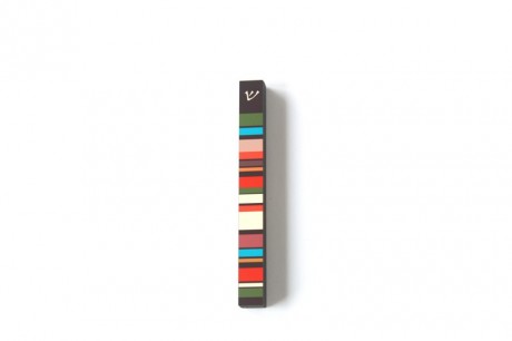 Mezuzah narrow case-Stripes-Black