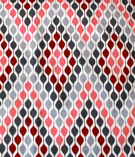 כיסוי פלטה בעיצוב רטרו אפרסק, אפור ואדום