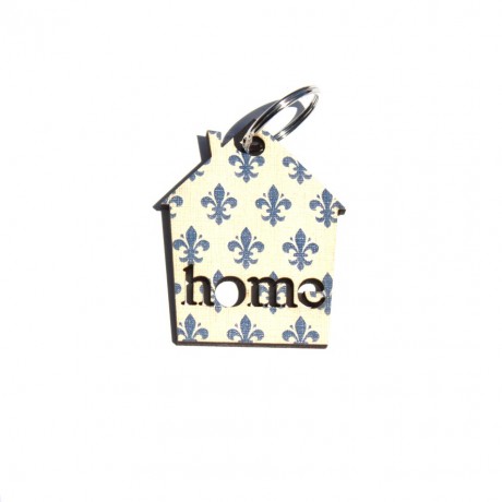 Blue club symbol keychain-Home