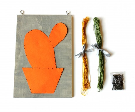 Cactus DIY string art kit