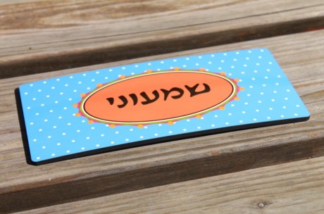 Door Sign-Polka-dot blue-door plaque