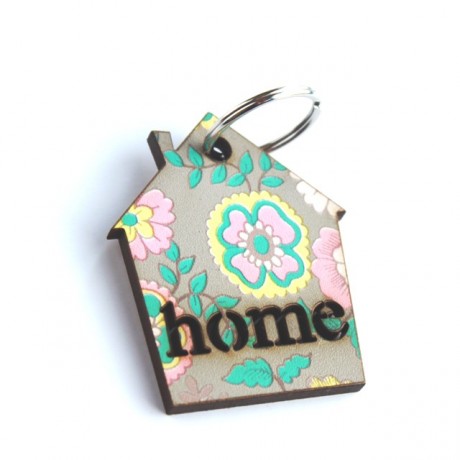 Happy flowers keychain-HOME