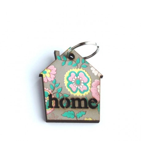 Happy flowers keychain-HOME