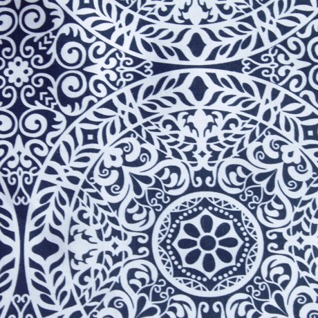 כיסוי למיקסר גדול- עיצוב מנדלה כחול לבן