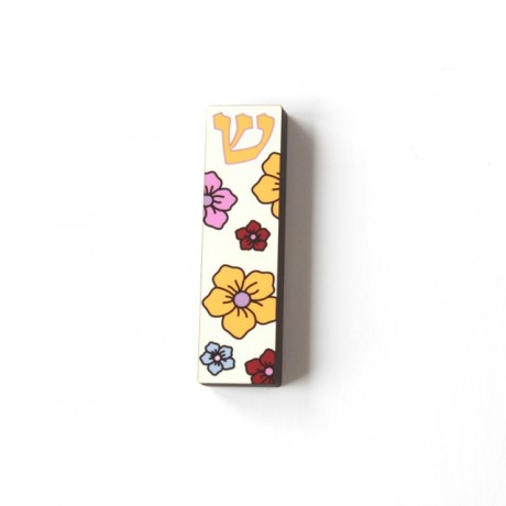 ​Mezuzah case-Childrens room-Flowers